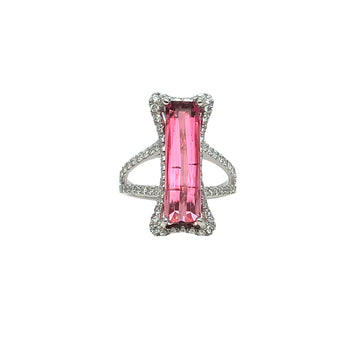 Pink Tourmaline Statement Ring